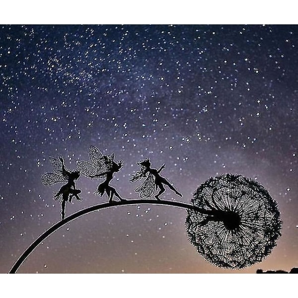 NY Dansende Fe Løvetand Statue Ornament Indsatser Gratis Dandelion B
