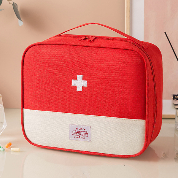 Mini Bærbar Medicintaske Mini Tom Medicintaske Multifunktionel Udendørs Bæretaske Yellow Large