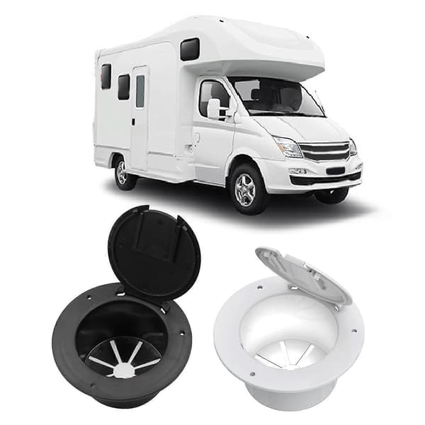 Husbil Släpvagn Motorhome Strömkabel Skydd För Lucka Lock Rund 5.2 I -Sy White