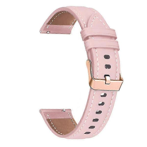 Ekte kuskinnrem for Garmin Venu Sq 2 20mm Rosegullspenne Pink
