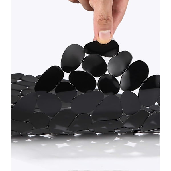 Diskho Matta, Set med 2 PVC Diskho Skydd, 40x30cm, Pebble Formad Matta för Diskho Botten