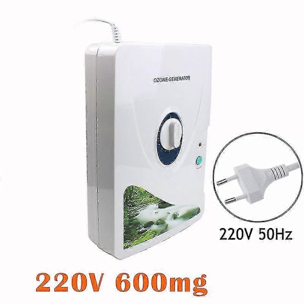 Ozon Generator Frukt Grønnsaker Ozonator Luft Vannrenser O3 Ozonmaskin Renser Luft 600mg/t - Utmerket US Plug