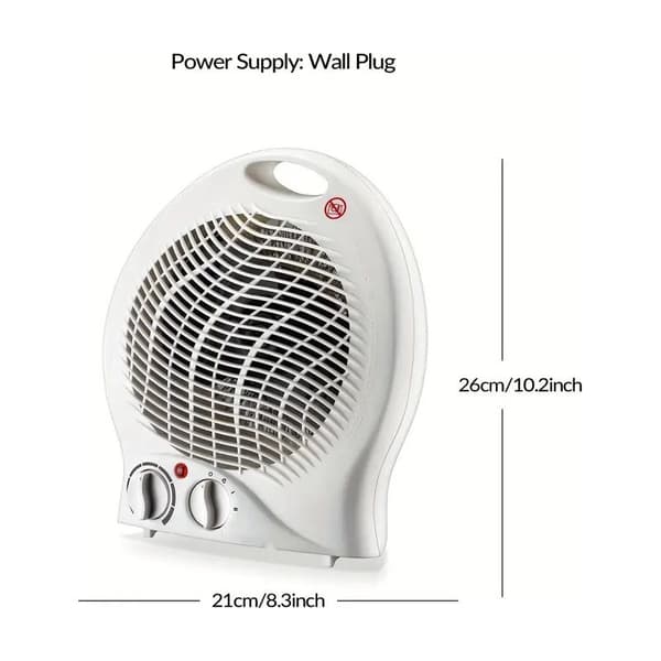 Vifteovn med 3 moduser, 900W eller 1500W, 20m²