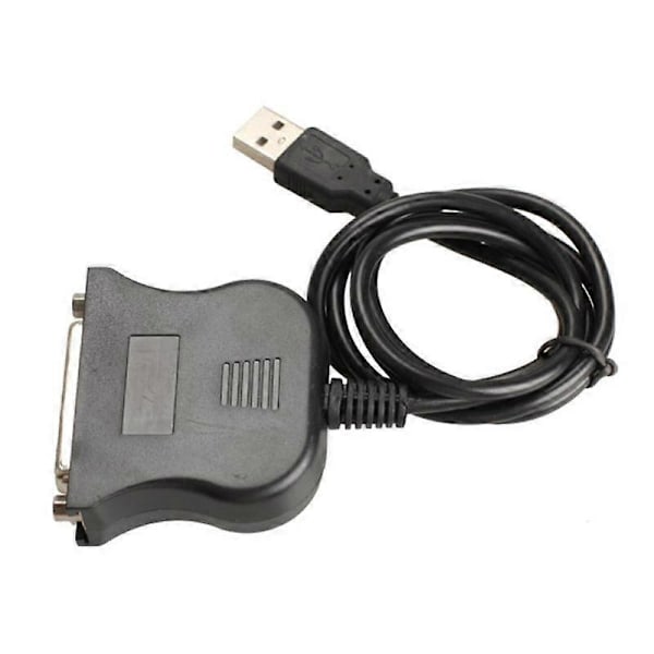 USB Hann til DB25 Hunn Port Skriver Parallell Konverter Kabel 25Pin Adapterledning