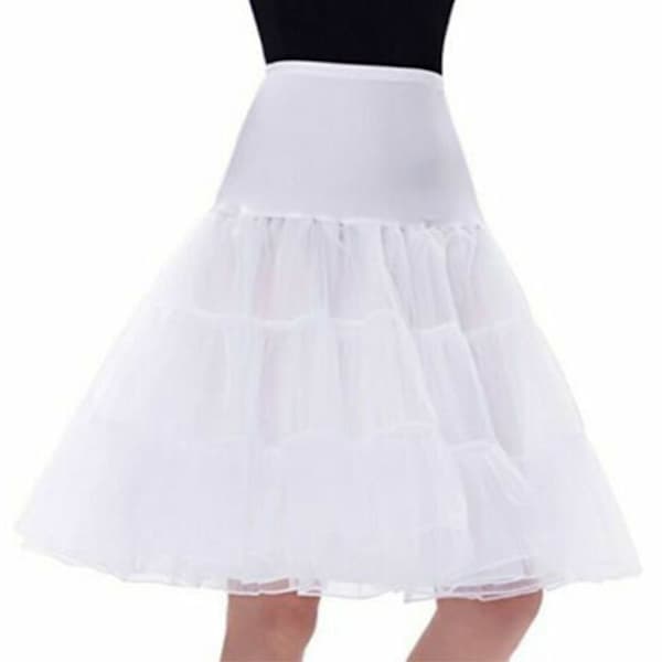 Tutu Skirt Crystal Gauze Slip Bröllopsklänning RÖD - i lager röd red