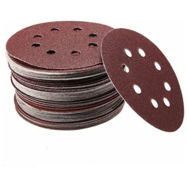 60 stk sandpapir slipepute 125mm 8 hull korn 60-320 Cisea