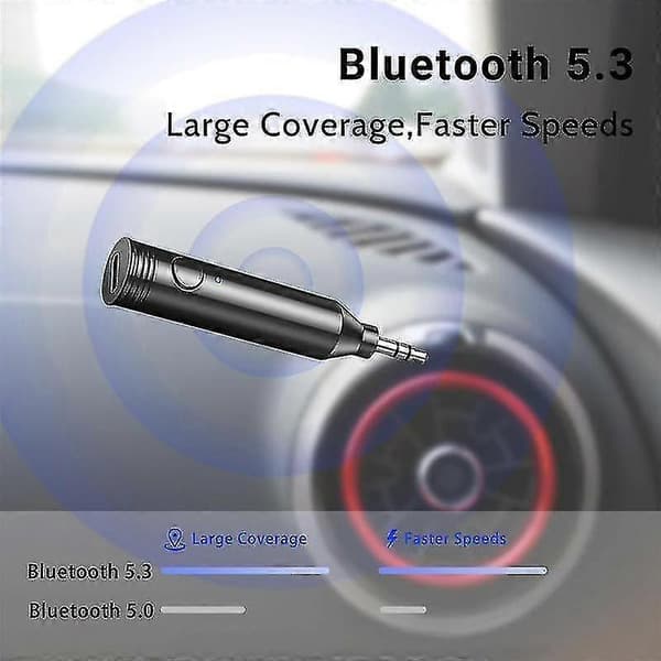 Aux Bluetooth Adapter til Bil, Bil Bluetooth Audio Receiver Hjemme Stereo Højttaler Hovedtelefon Bluetooth Bil Adapter -Yx