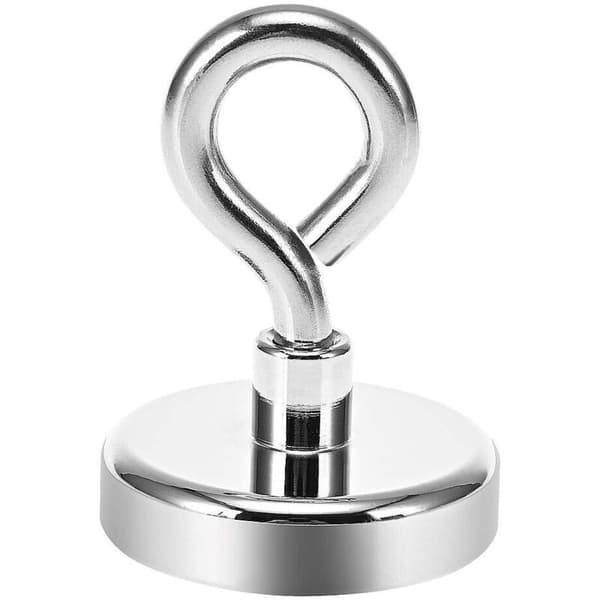 Superstark 80KG neodymöglemagnet - Perfekt för magnetfiske - Ø 48mm med neodymöglemagnet