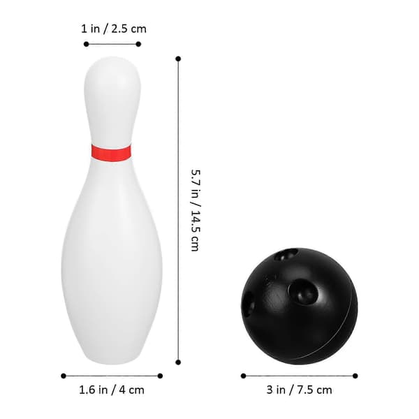 Bowlingkäglor i plast Bowlingset för spel 1 set för inomhusbruk