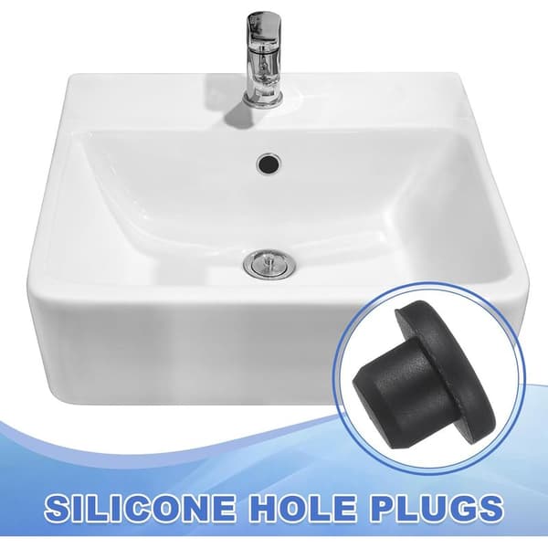 Pakke med 25 T-formede silikonepropper, 13,5 mm diameter, genanvendelige, lækagesikre, elastiske silikonepropper, solide runde hulpropper til rør, sorte