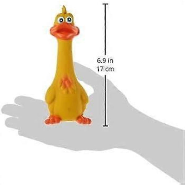 Akustisk anka, latex, 20 cm, hundleksak
