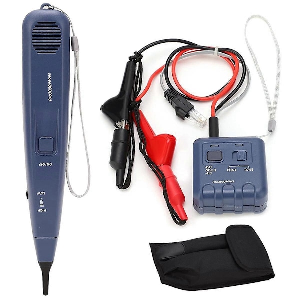 Pro3000 Tone Generator og Probe Kit, SmartTone Teknologi, Håndholdt Telefonlinje Kredsløbsfinder