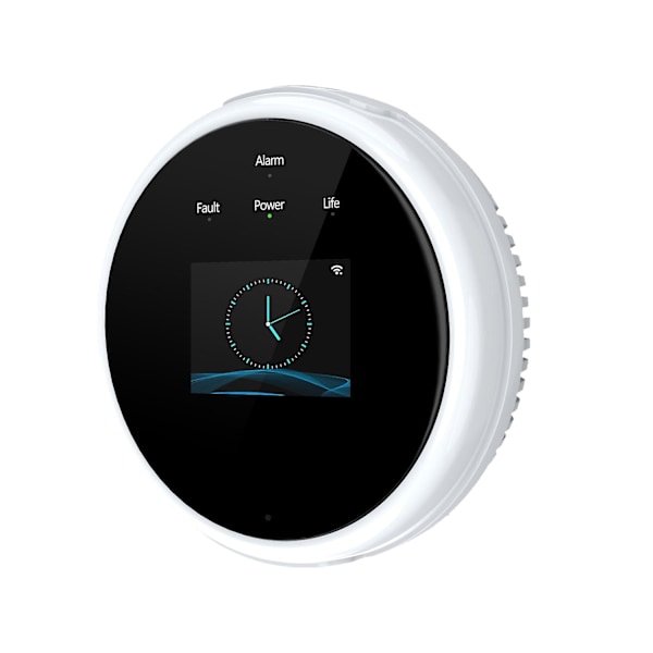Wifi Gaslækage Detektor og Brandalarm LCD Display Vægmonteret APP Kontrol Smart Wi-Fi Naturgas/