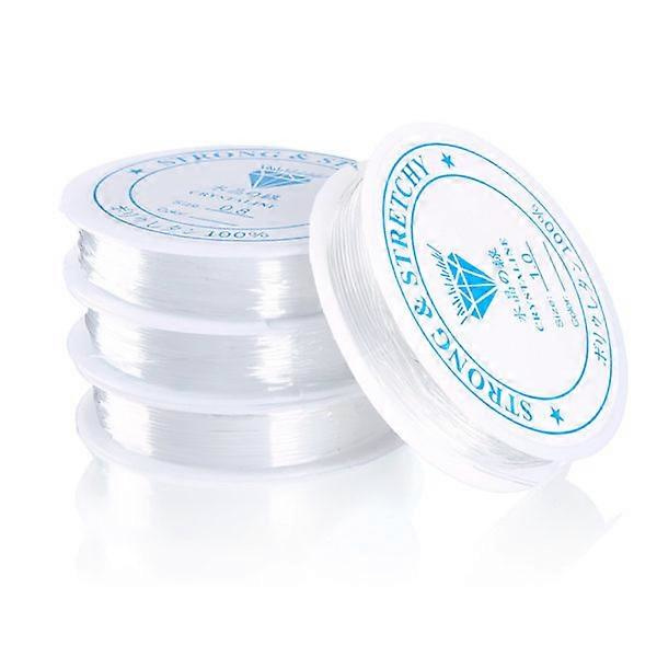 2-pakning Transparent elastisk tråd for smykkelaging