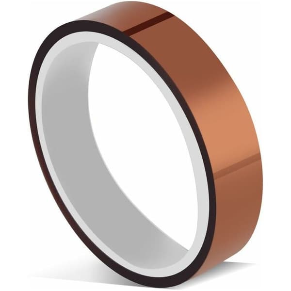 Högtemperaturisolerande tejp, Högtemperatur-polyimidtejp, Värmebeständig, 8mm × 33m