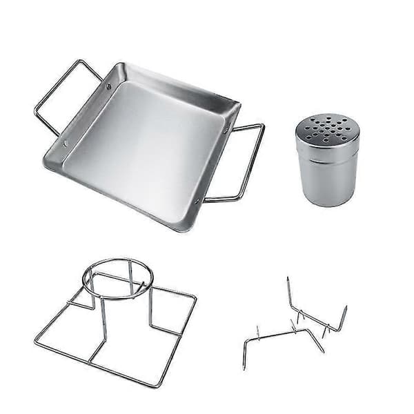 Kyllingstativ for ølboks, vertikalt kyllinggrillstativ i rustfritt stål, 26*18,5*9,5 cm