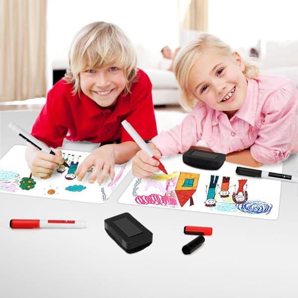 Magnetisk Whiteboard A3+ - 1 Enhed - Pletafvisende PET-overflade - Til Køleskab og Kontor - 50.7x33cm
