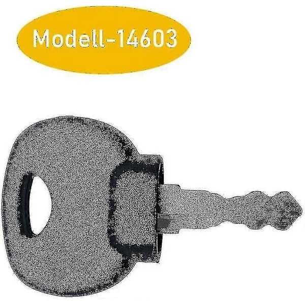Nøkkel 14603 10 stk Erstatningsnøkler Egnet For Fendt, Claas, Liebherr, Zetteleyer, Deutz, Manitou, New Holland, Gravemaskin, Laster Etc Betterl