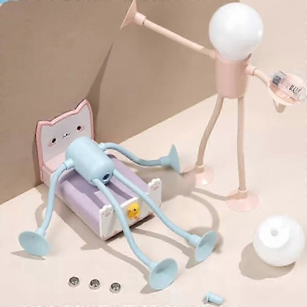 Formskiftende Sjov Sportsmand Natlampe, 2024 Nyeste DIY Form Natlamper Pink