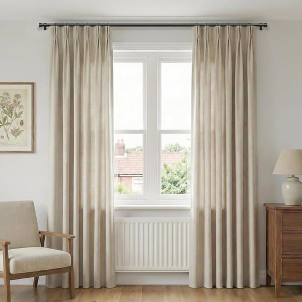 Metallgardinstång - 1 Styck - Svart Stål 25mm - Utdragbar 80-218 cm - För Vardagsrum och Sovrum