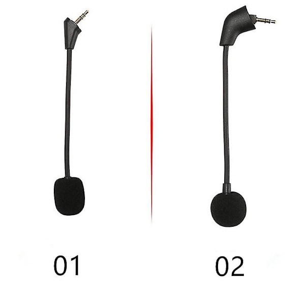 Erstatningsmikrofon for HyperX Cloud II Alpha Gaming Headset 3.5mm Avtakbar Mikrofon
