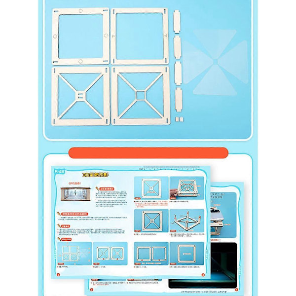 3D Hologram Projektor Pyramid Mobil Smartphone Hologram 3D Holografisk Display