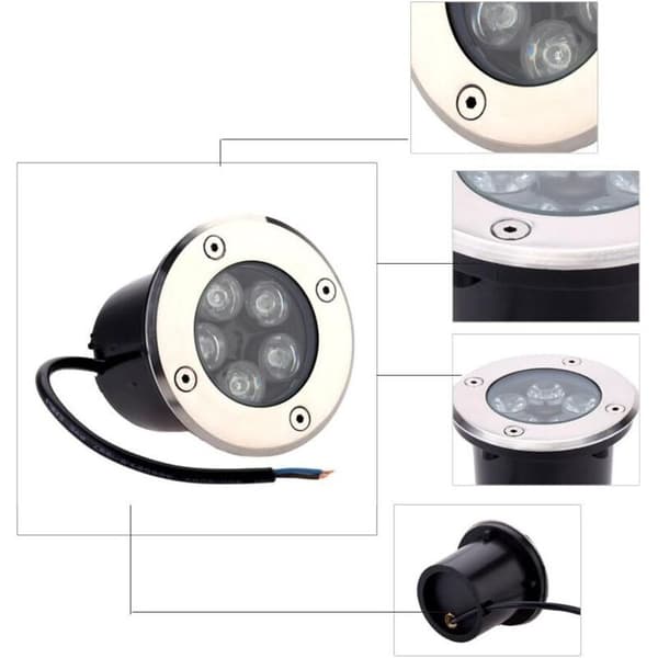 5W Forsænket Udendørs LED-Spotlight, Gårdspladsbelysning