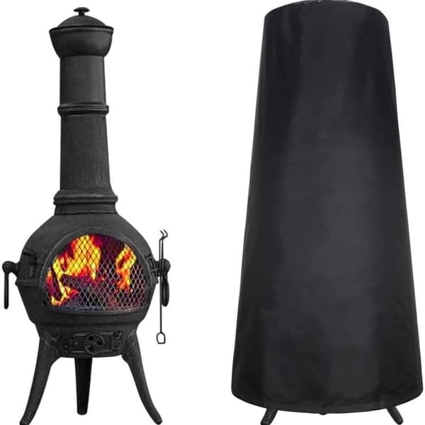 Skyddande överdrag för utomhus eldstad - Vattentät - Dammtät - Väderbeständig - 122 x 21 x 61 cm