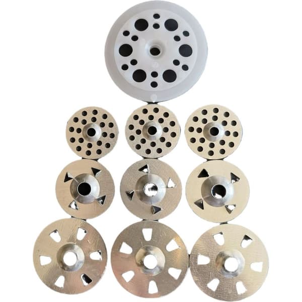 Förpackning med 200 4-klobrickor - Galvaniserad stålfästdiameter - För gipsskivor - Extruderad isolering - Bakpaneler