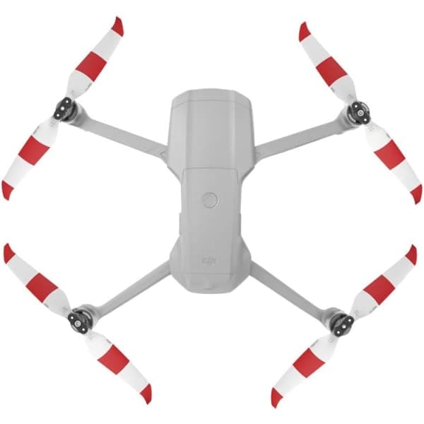 Air 2S Propeller Tyst Propeller Vikbar 7238F Propeller för DJI Mavic Air 2/Air 2S Drönartillbehör (Röd Vit 4 Stycken)