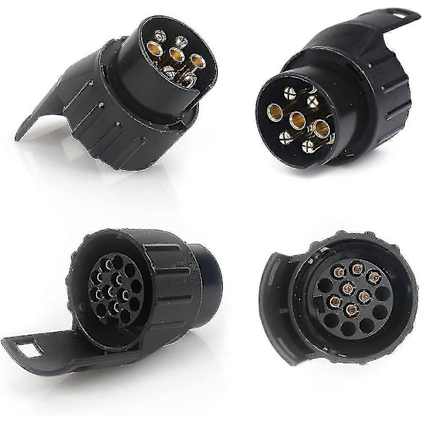 7/13 Tilhengerpluggadapter 7 til 13 Pins Kontaktplugg Hengerfeste 7 Pol til 13 Pins For Bilhenger, Traktor, Campingvogn, Sykkelstativ