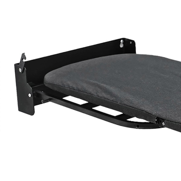 Väggmonterad Strykbräda 180 Graders Rotation Hängande för Vardagsrum Litet Utrymme Vit Grå Black 92cmx31cm