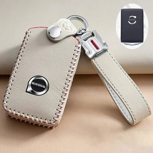 1 stk. - hvidt etui til Volvo xc60 xc40 s90 xc90 - hvid