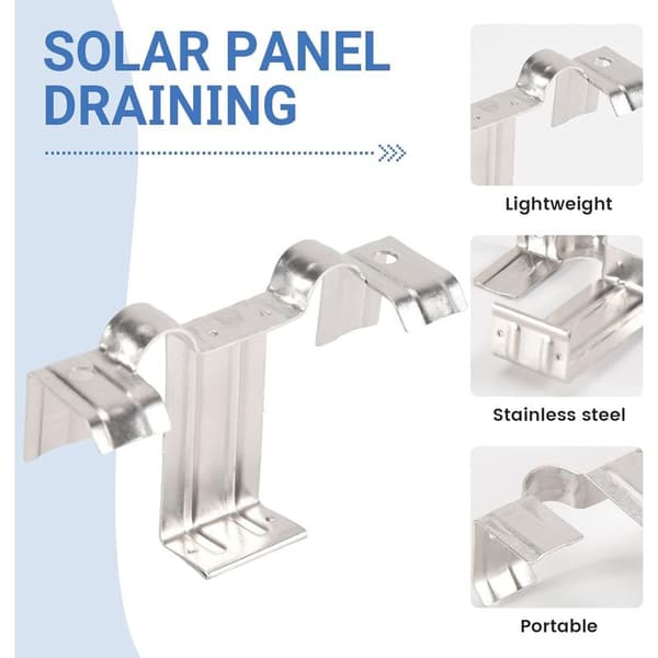 Förpackning med 20 fotovoltaiska dräneringsöglor för 30 mm solpaneler