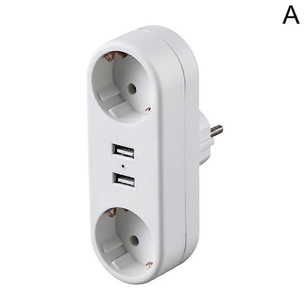EU Jordveggkontakt Adapter Plugg Forlengelse Strømkontakt Konverter 3500W B21U