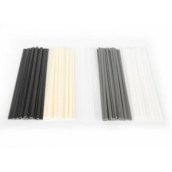100 stycken ABS/PP/PVC/PE plastsvetsstavar för bilstötfångare, plastsvetsare/varmluftspistol