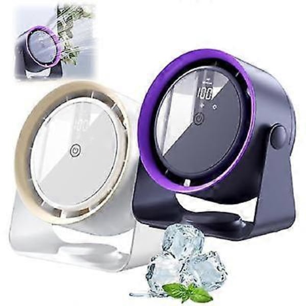 Cooling Ace, Coldeez Cooling Ace, Pöytämallinen seinälle asennettava siivuton tuuletin white Rechargeable use