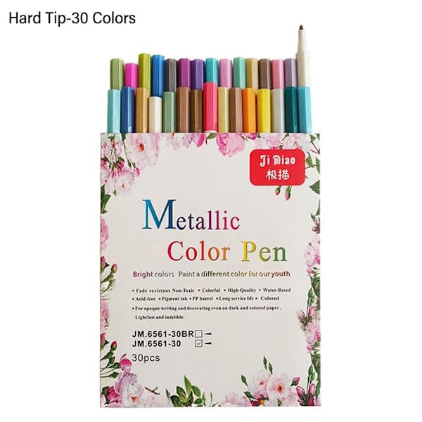 Markerpen Metallic Pen BLØD SPIDS-15 FARVER - lager