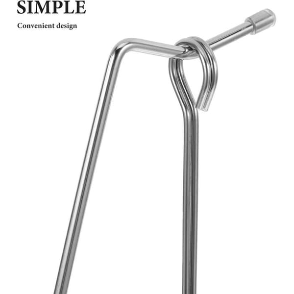 Kebabstativ - 2 spyd - Rustfrit stål - Stabil ophængning - Camping Have Kebab - 36x12,8x12,8cm
