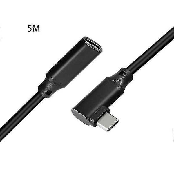 Typ C USB 3.1 Hane till USB-C Hona Förlängningskabel för Data 5m