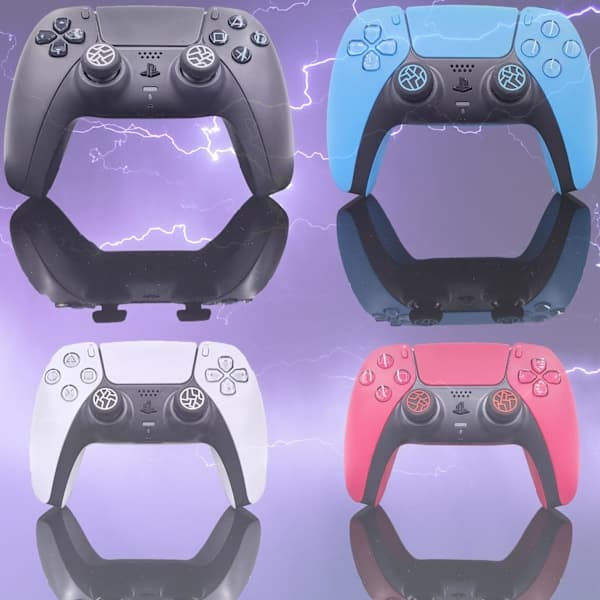 4 Thunder Caps Tilbehør Tommelfingergreb PS4 PS5 Tilbehør til PS5 Controller PS5 Controller Stick Joystick Silikonespids til Xbox Series Controller