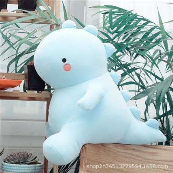Søte Dinosaur Plysj Dyr, Fet Dinosaur Plysj Dyr Dukker, Myk Plysj Fyllt Dyr Dino Plysj, Bursdagsgaver 12 Tommer Sky blue