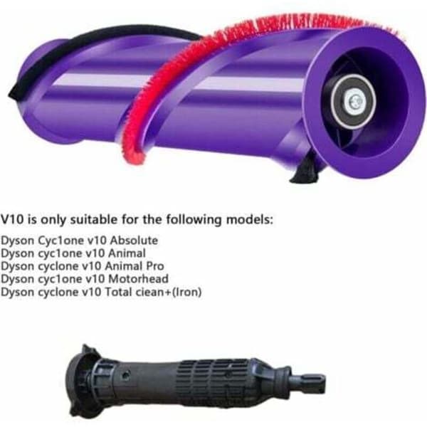 Børste til Dyson V10, støvsugertilbehør, udskiftningssæt, hovedrullebørste til Dyson V10 (størrelse: til V10)