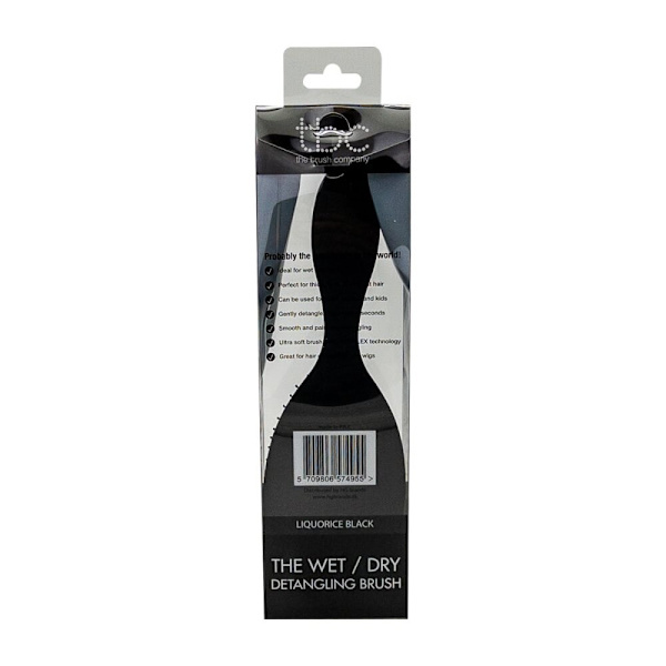 TBC® The Wet & Dry Brush hårbørste - Sort