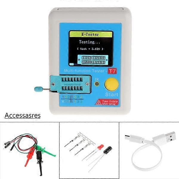 Transistor Tester med 128 TFT LCD-skærm Diode Triode Kapacitans til LCR ES -Sy