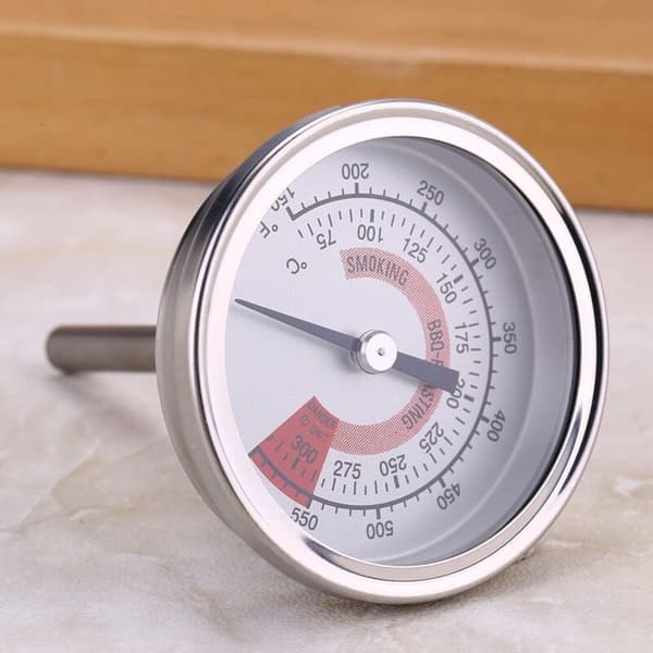 Kødtermometer, Ovntermometer i rustfrit stål til grillrygertermometer 75℃ til 300℃ og 150℉ til 600℉ (Type B 300°C)