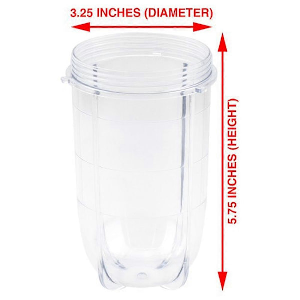 Ersättningsblad + 16Oz Kopp Set för , Ersättningsdelar Kompatibla med 250W MB1001 Blender