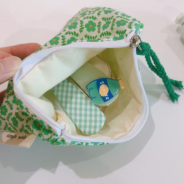 Lille blomster makeuptaske kosmetiktaske 1 - spot salg