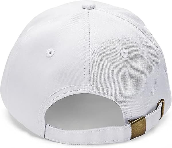 Baseball Cap Herre Dame Cap Justerbar Fodpanel Baseball Cap Hat Udendørs Baseball Cap white