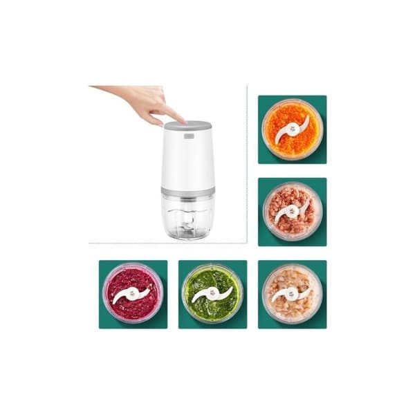 Mini Babyblendere, Mini Foodprocessor, 300 ml Babyblender, Mini Elektrisk Hakker, Mini Foodprocessor med USB-opladning